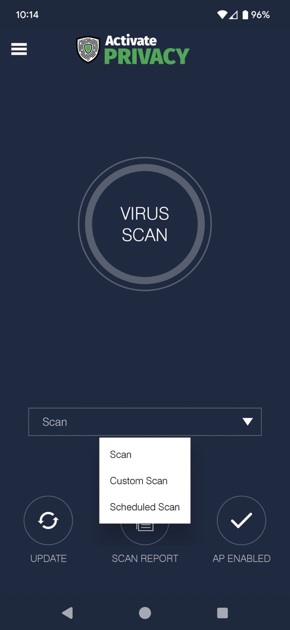 Antivirus Protection Dashboard