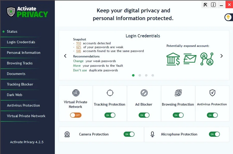 Browsing Tracks Scanner Dashboard