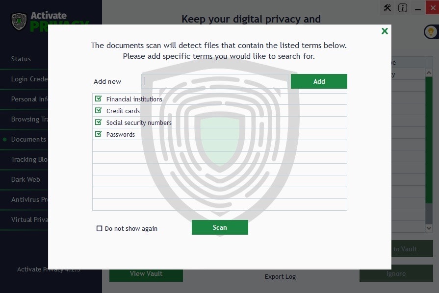 Secure Vault Dashboard