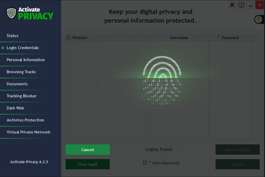 Password Vault Dashboard